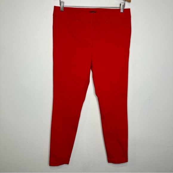 Loft bright red Marisa skinny pants size 8 - Picture 2 of 10